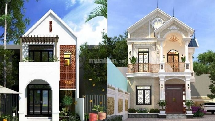 Kiến trúc nhà 5x15 hai tầng ấn tượng với thiết kế mái Thái