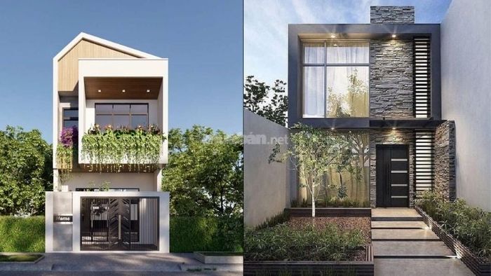 Mẫu nhà 1 trệt 1 lầu 5x15 theo phong cách tối giản