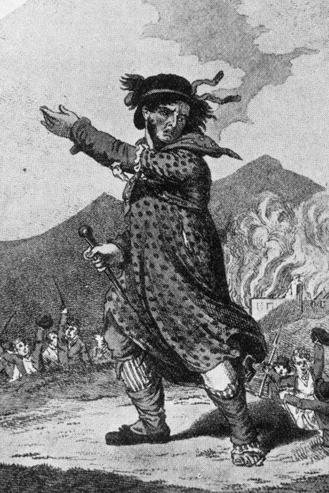 Illustration of a Luddite dressed as