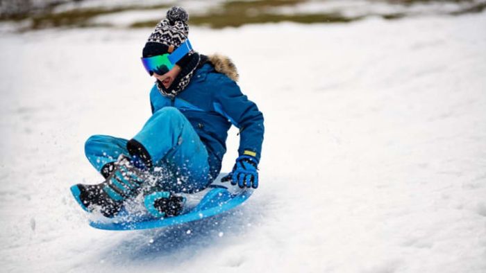 A sled relies on gravity to carry people downhill.