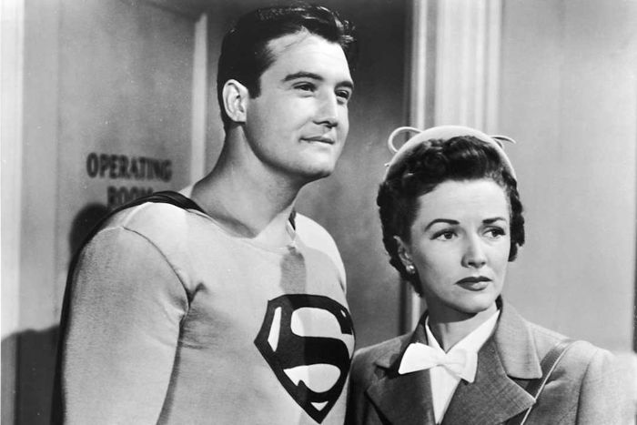 A promotional image from 'The Adventures of Superman' is shown.