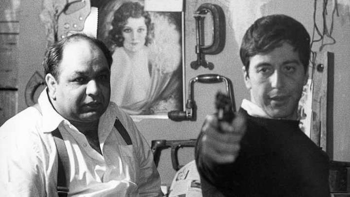 Richard Castellano (left) alongside Al Pacino (right) in the 1972 classic 'The Godfather.'