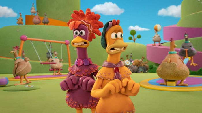 A still from the 2023 film 'Chicken Run: Dawn of the Nugget'.