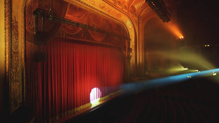 A theater is shown