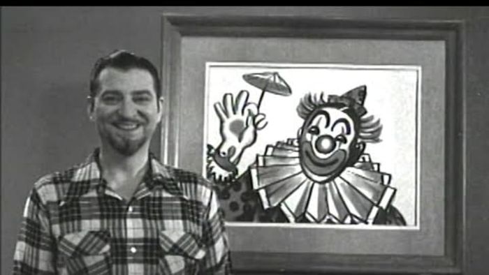 Jon Gnagy Sketches a Clown
