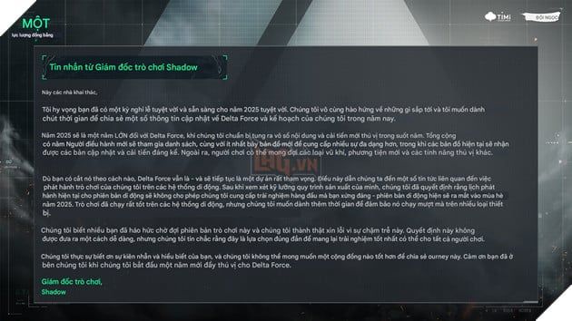 Tựa game đình đám Delta Force từ Tencent chuẩn bị ra mắt trên nền tảng di động