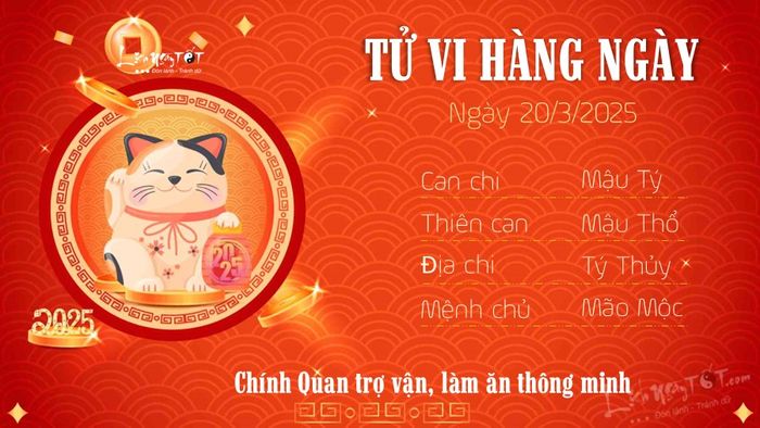 Tử vi hàng ngày 20/3/2025 - Tuổi Mão