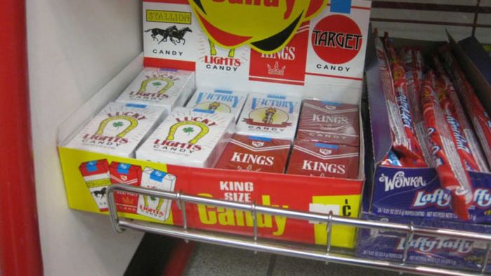 A pack of candy cigarettes.