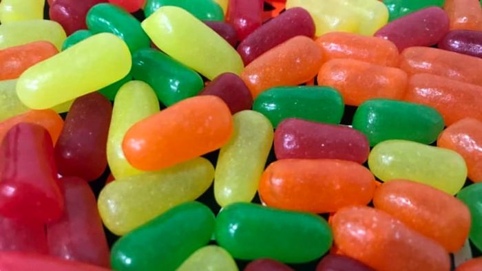 A collection of Mike and Ike candies.
