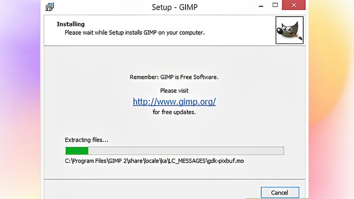 Hướng dẫn cài đặt GIMP - Bước 3