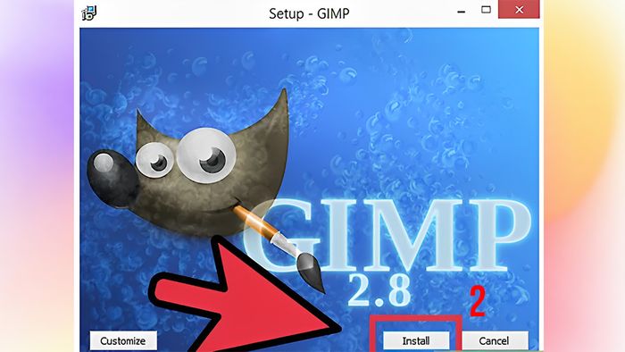 Hướng dẫn cài đặt GIMP - Bước 2