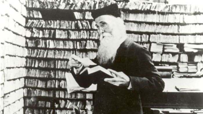 Sir James Murray within his Scriptorium