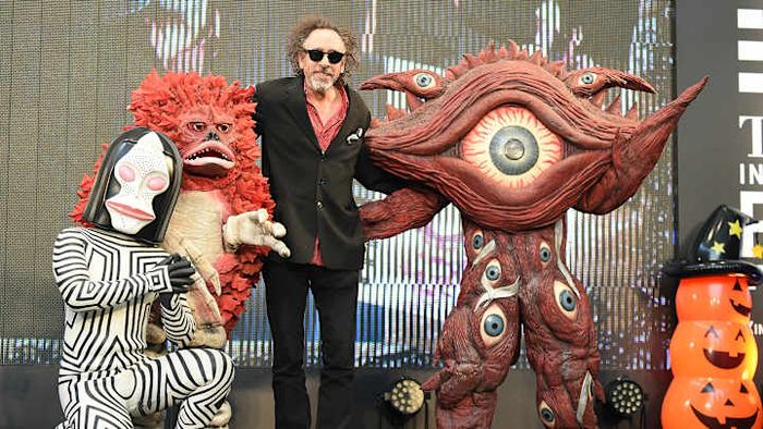 Tim Burton appeared at the Tokyo press preview for the “World Of Tim Burton” exhibition, giving fans a glimpse into his artistic universe.