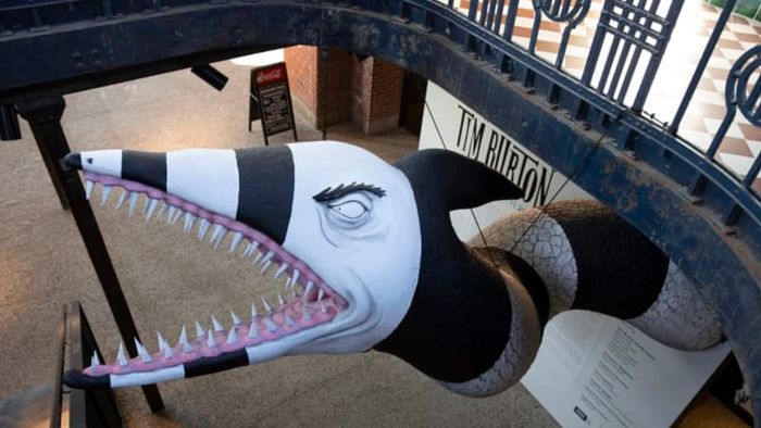 A Tim Burton sculpture that may be included in the Neon Museum's exhibition.