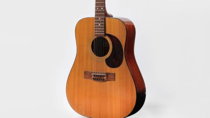 Acoustic guitar used during the Space Oddity period, 1969