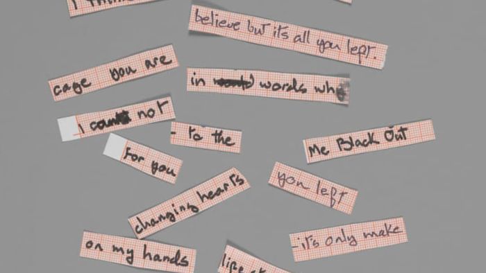 Fragmented lyrics for 