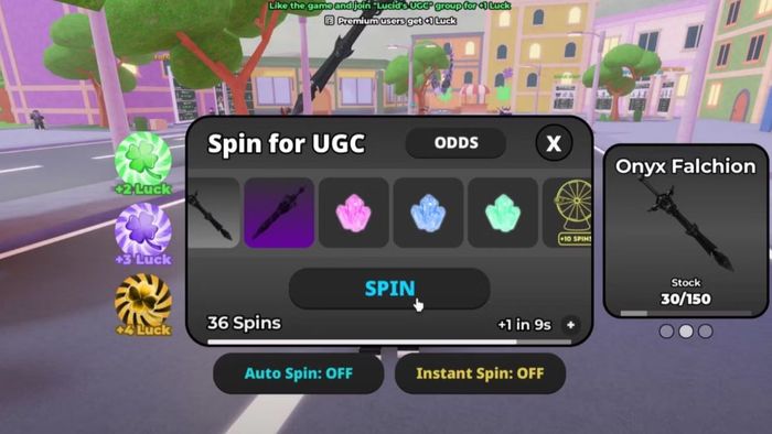 Hướng dẫn nhập code Spin 4 Free UGC - Bước 3
