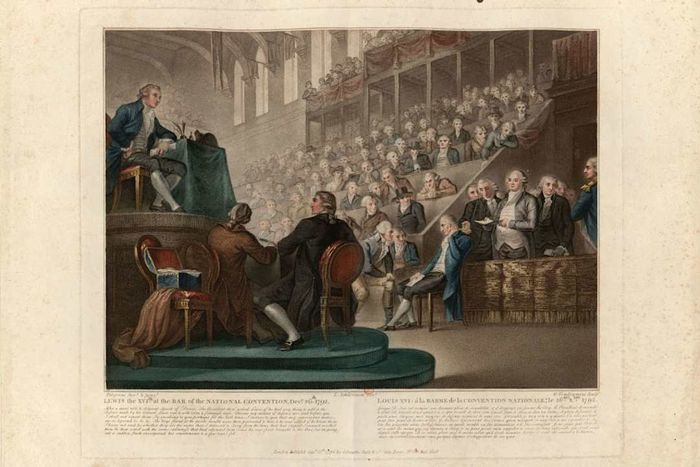 Louis XVI before the National Convention in December 1792