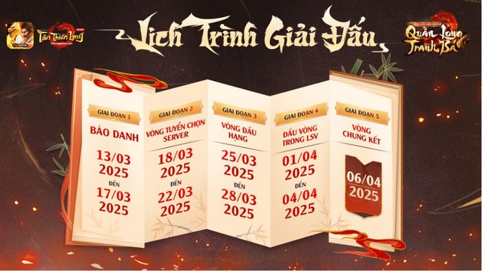 Quần Long Tranh Bá 2025: Sân chơi đẳng cấp kỷ niệm sinh nhật lần thứ 6 của Tân Thiên Long Mobile VNG