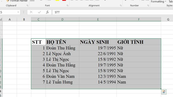 Khái niệm remove duplicate trong Excel và hướng dẫn thực hiện bước đầu tiên