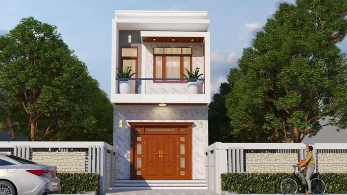 Nhà phố 2 tầng với kích thước 4x15m
