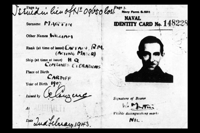 operation mincemeat william martin ID card