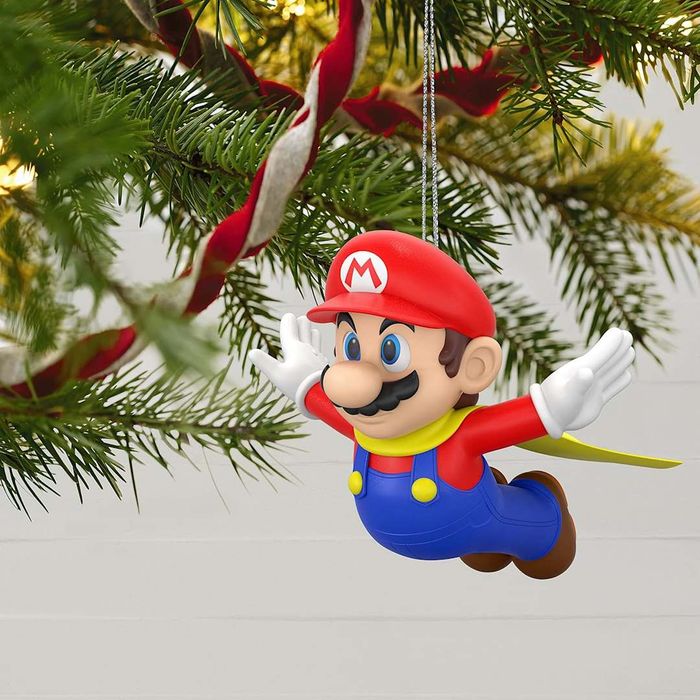 Caped Super Mario Christmas Ornament