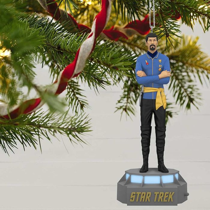 Evil Spock Christmas ornament