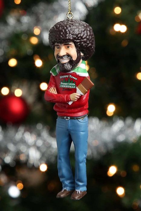 Bob Ross Christmas Ornament
