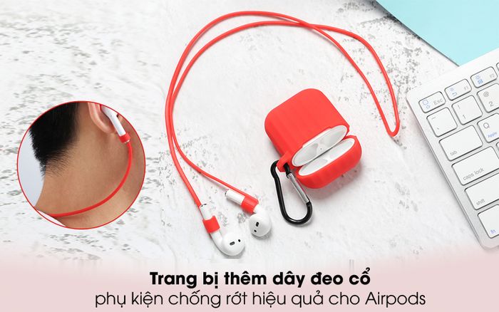 Có dây đeo cổ - Túi đựng Airpods 1 & 2 nhựa dẻo TPU CK-F048 OSMIA