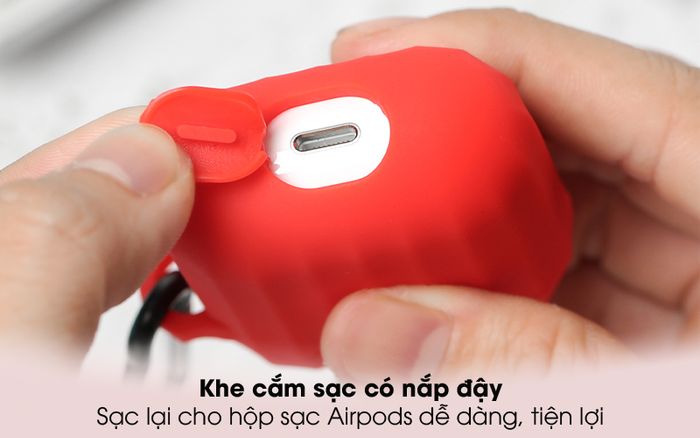 Dễ cắm sạc - Túi đựng Airpods 1 & 2 nhựa dẻo TPU CK-F048 OSMIA