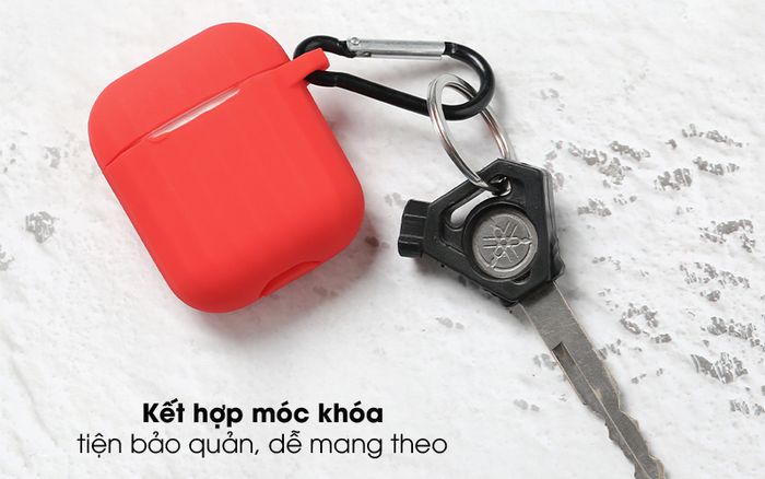 Kèm móc khóa - Túi đựng Airpods 1 & 2 nhựa dẻo TPU CK-F048 OSMIA