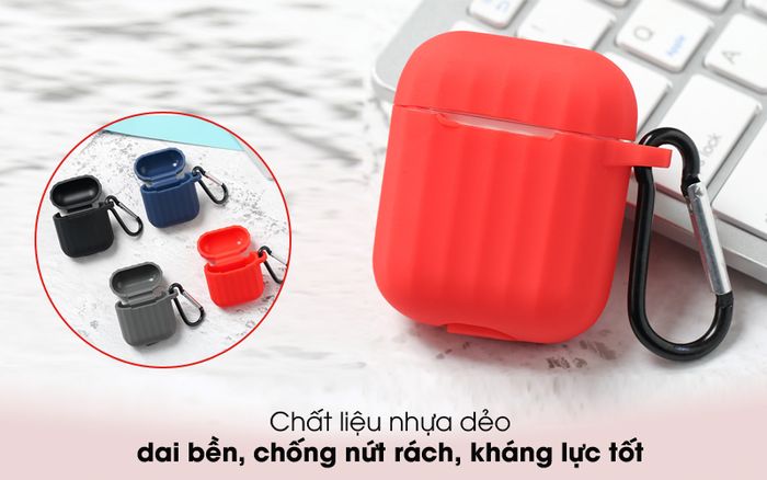 Nhỏ gọn, bền bỉ - Túi đựng Airpods 1 & 2 nhựa dẻo TPU CK-F048 OSMIA