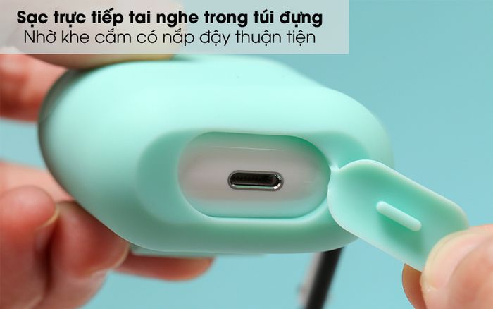 Cắm sạc tiện lợi - Túi đựng Airpods 1 & 2 nhựa dẻo Silicone CK-AP002 OSMIA