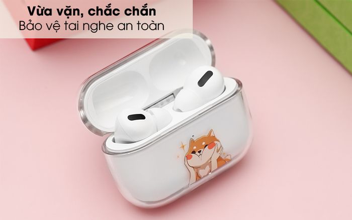 Bảo vệ AirPods chắc chắn - Túi đựng AirPods Pro Nhựa cứng trong JM PD01