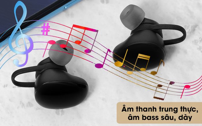 Tai nghe Bluetooth True Wireless Mozard TS11 mini - Bay bổng cùng lễ hội âm nhạc sống động, âm bass chắc, lực