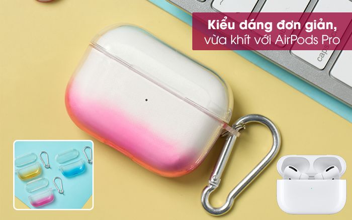 Túi đựng Airpods Pro Nhựa dẻo TPU NAP18 - Kiểu dáng đơn giản, màu sắc thời thượng
