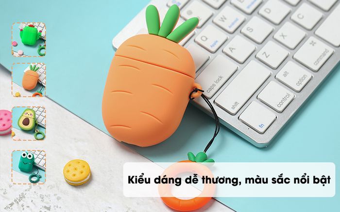Túi đựng Airpods 1 & 2 Nhựa dẻo Carton Silicone JM - Thiết kế