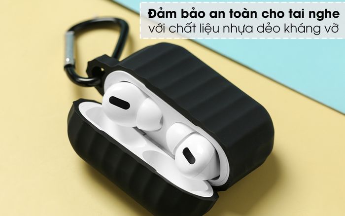 Túi đựng Airpods Pro nhựa dẻo TPU CK-F048 OSMIA - Làm bằng chất liệu nhựa dẻo bền bỉ, kháng vỡ