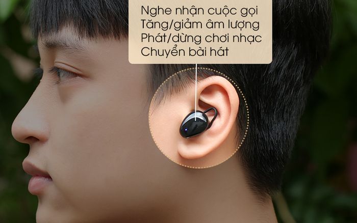 Tai nghe Bluetooth True Wireless Mozard TS11 mini - Điều khiển cảm ứng tùy chỉnh chính xác các chức năng chỉ bằng cách chạm nhẹ
