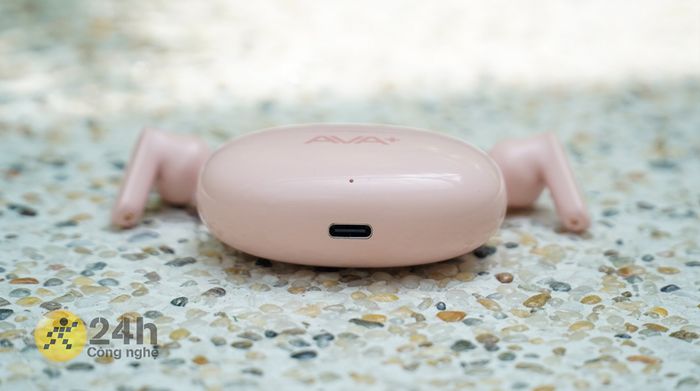 Tai nghe Bluetooth True Wireless AVA+ DS206 - Sạc pin cho hộp sạc dễ dàng với cổng sạc Type C