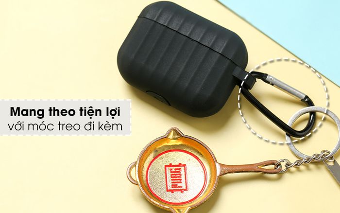 Túi đựng Airpods Pro nhựa dẻo TPU CK-F048 OSMIA - Trên túi đựng AirPods Pro còn có móc treo