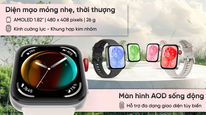 Đồng hồ thông minh Huawei Watch Fit 3 - Thiết kế