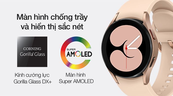 Đồng hồ Galaxy Watch 4 40mm Vàng Hồng - Màn hình