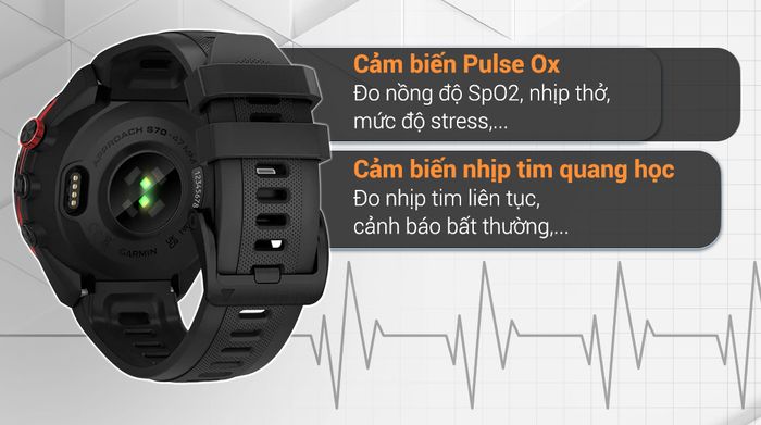 Garmin Golf Approach S70 - Theo dõi chỉ số sức khỏe