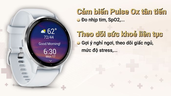 Đồng hồ thông minh Garmin Venu 3 - Cảm biến sức khỏe