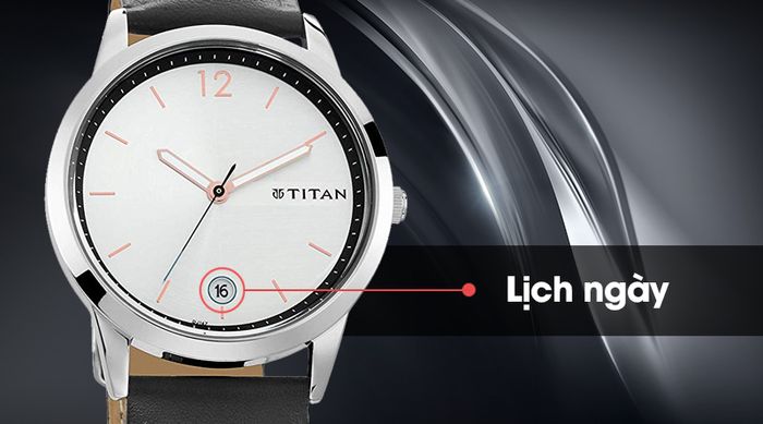 Đồng hồ nam Titan 1806SL01 có lịch ngày tiện lợi