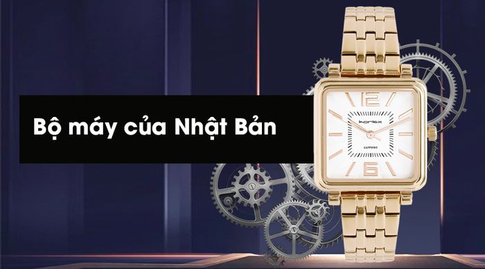 Đồng hồ nữ Korlex KS039-01 có bộ máy của Nhật Bản