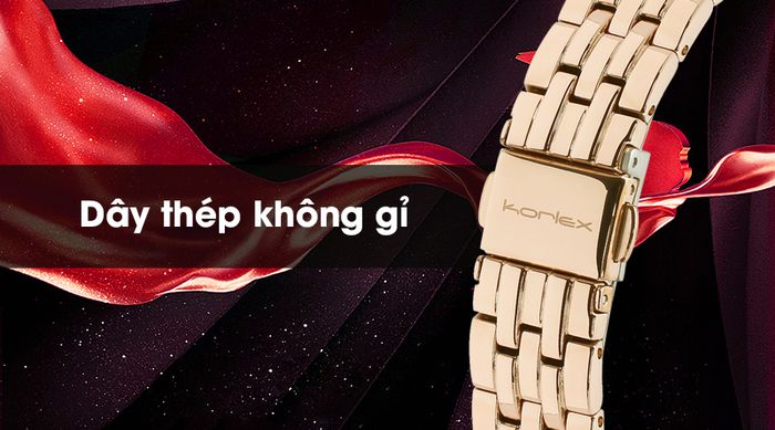 Đồng hồ nữ Korlex KS039-01 có dây đeo chống ăn mòn