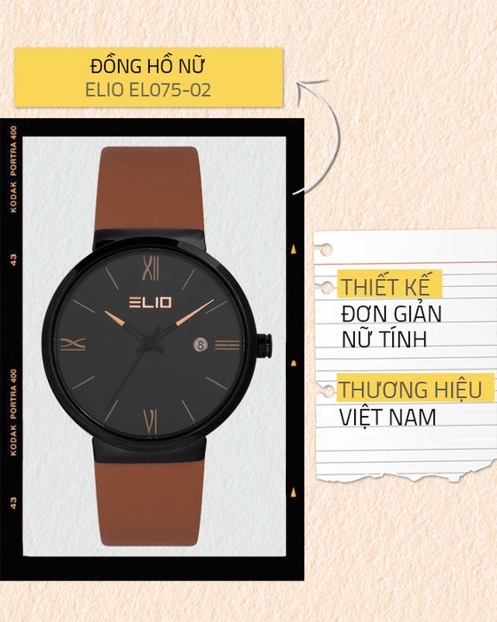 Tổng quan về đồng hồ Nữ Elio EL075-02